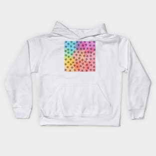 checkered color splash. Kids Hoodie